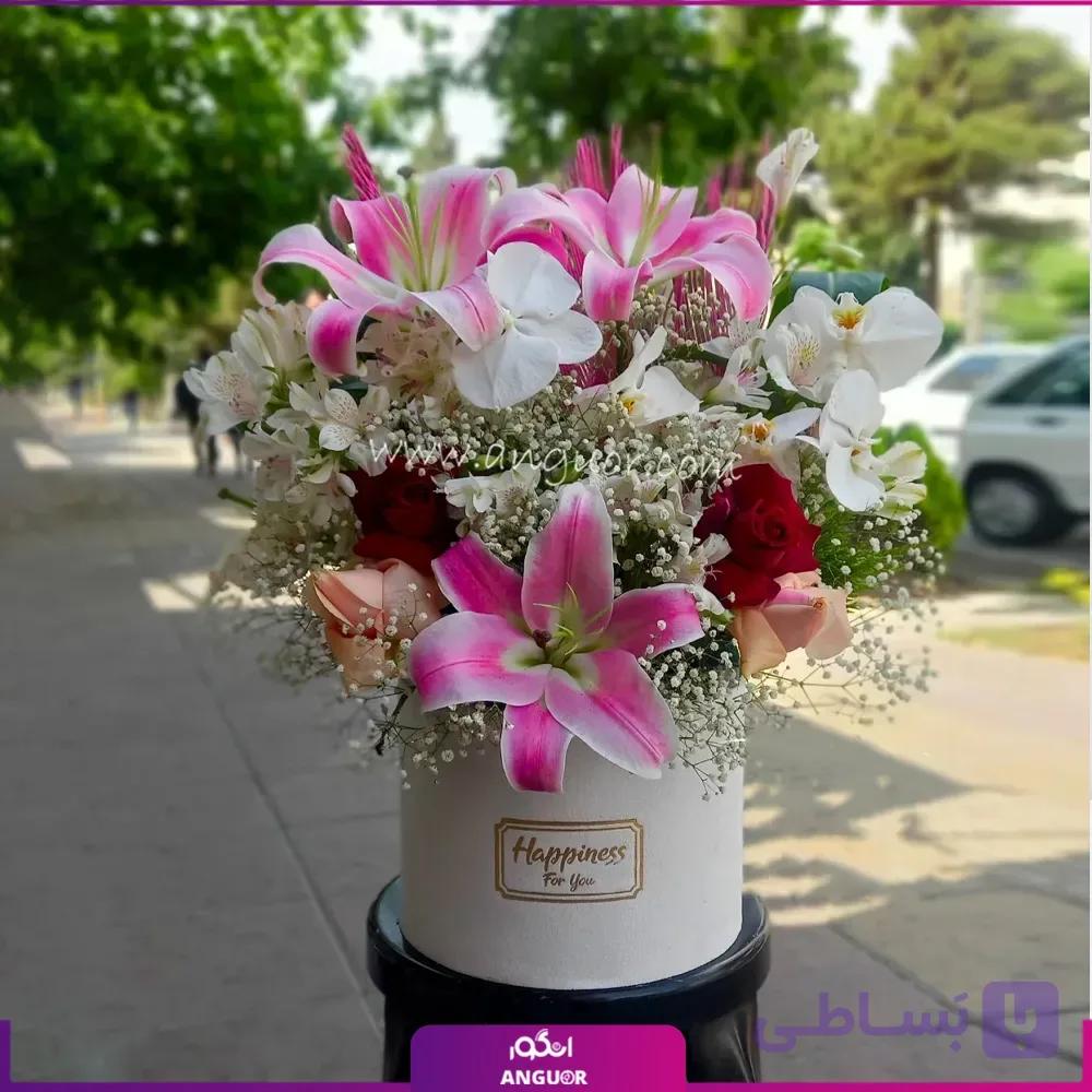 باکس گل مادرانه با گلهای اوریانتال