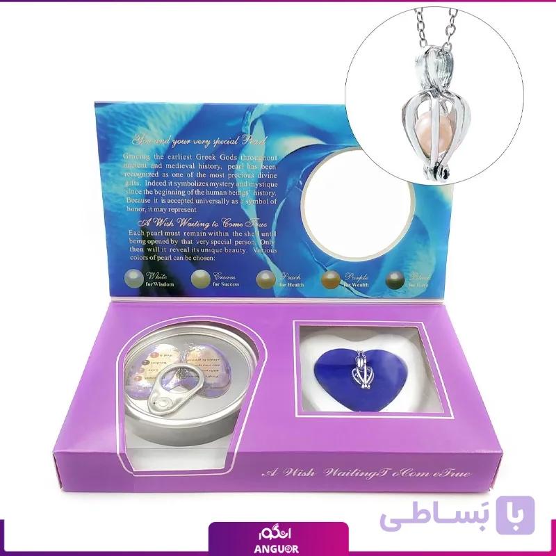 گردنبند مروارید عشق اصل به همراه صدف زنده (وارداتی از ترکیه) — تصویر 1