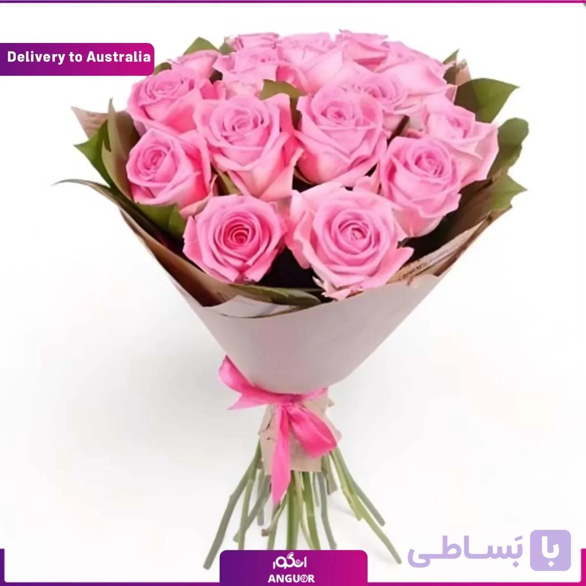 دسته گل رز و شکلات ولنتاین (تحویل در عمان)