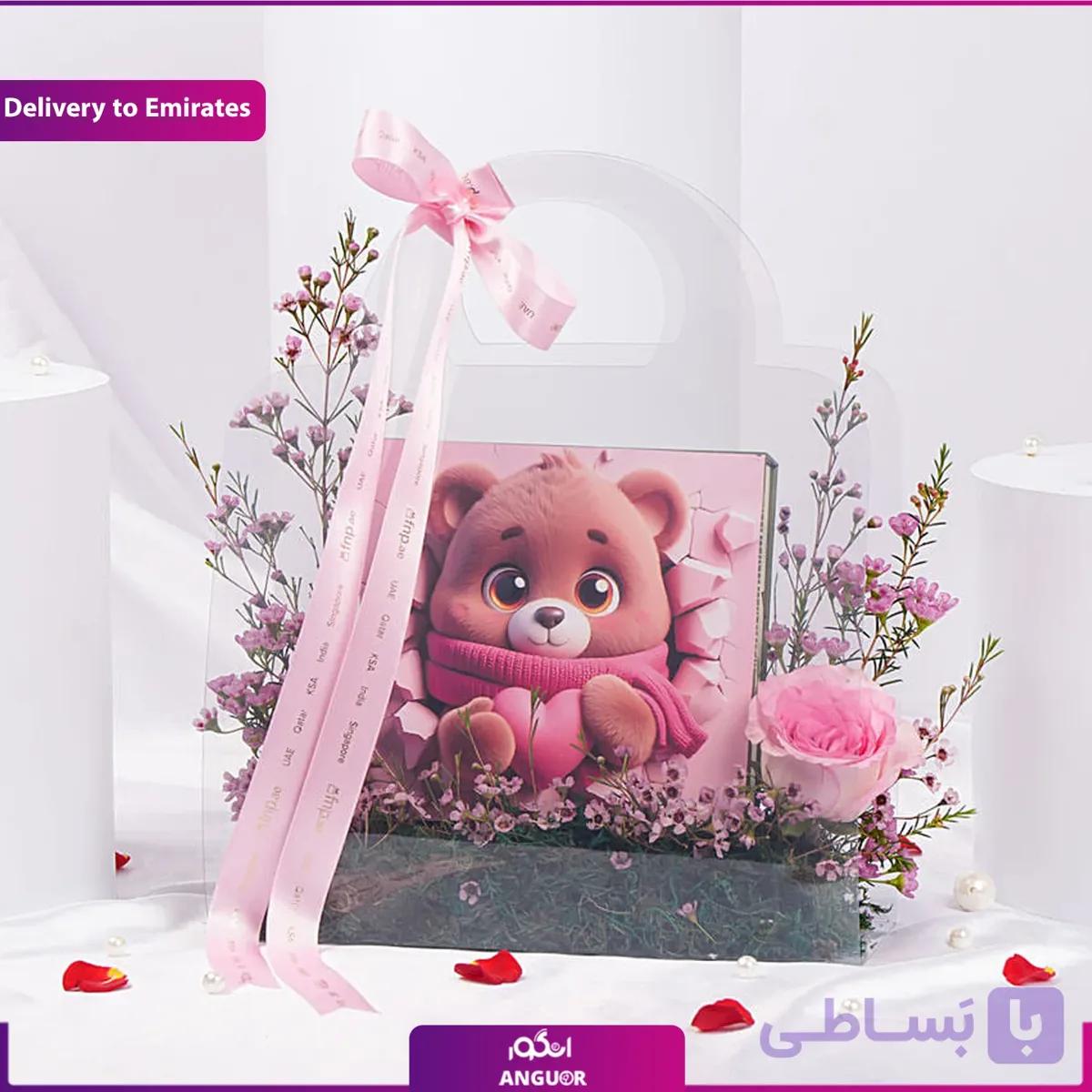 باکس گل شکلات ولنتاین (دبی و امارات) — تصویر 1