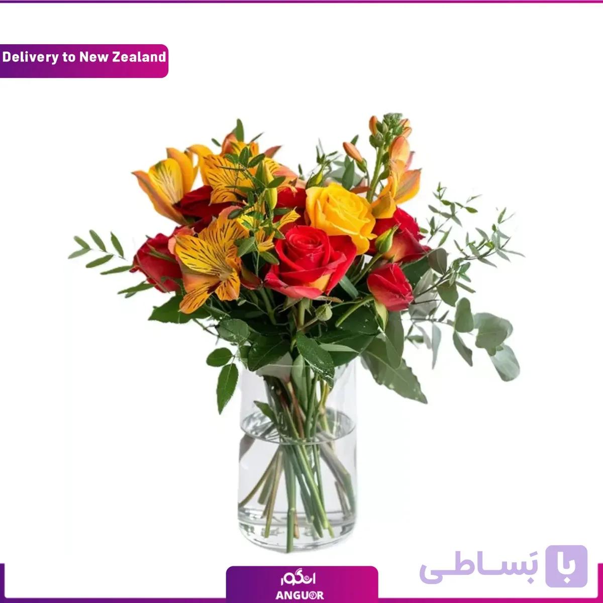 دسته گل رمانتیک (تحویل در نيوزيلند)