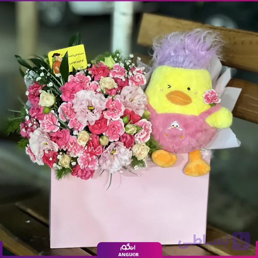 باکس گل و عروسک فانتزی