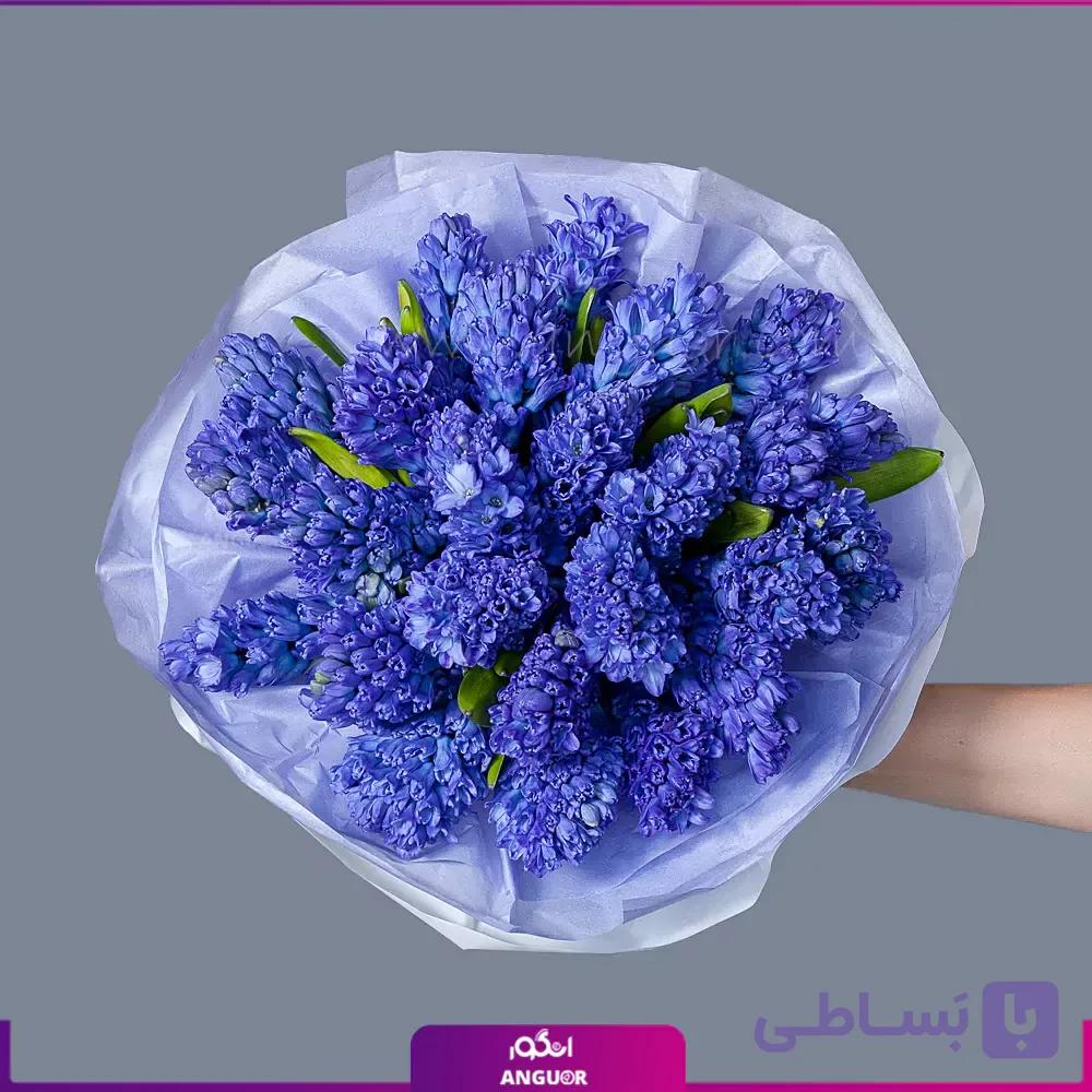 دسته گل سنبل بنفش 25 عددی — تصویر 1