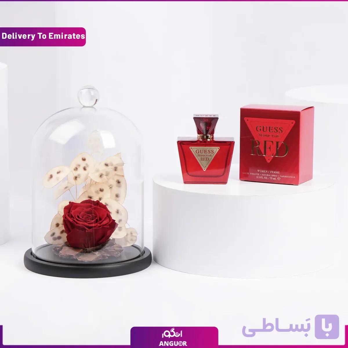 رز جاودان با ادکلن گس سداکتیو رد (تحویل در امارات) — تصویر 1