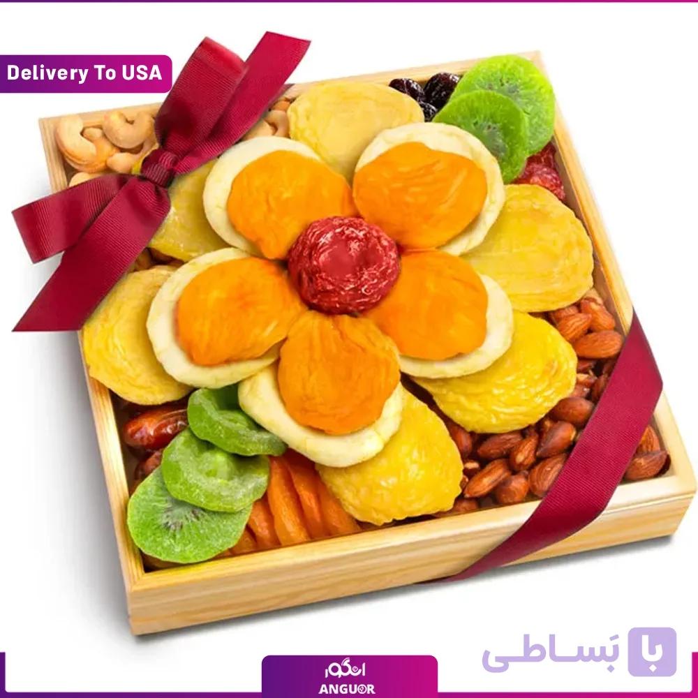 سینی میوه‌ خشک و آجیل (تحویل در امریکا)
