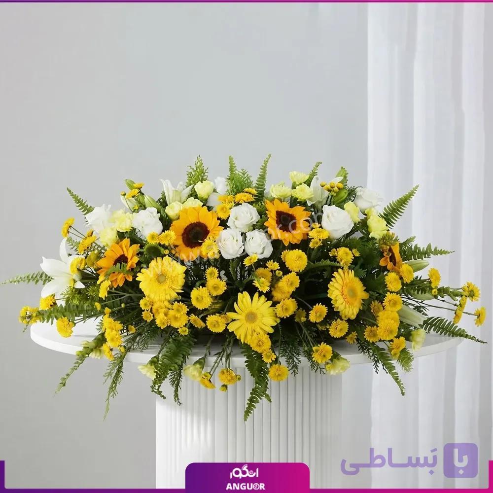 تفت گل طبیعی با تم رنگی زرد
