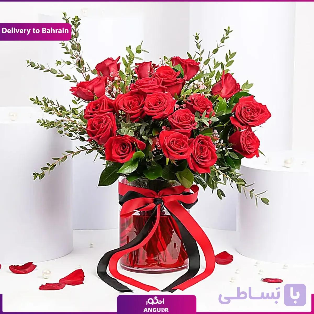 Passionate 18 Roses Arrangement (Delivery in Bahrain) — تصویر 1