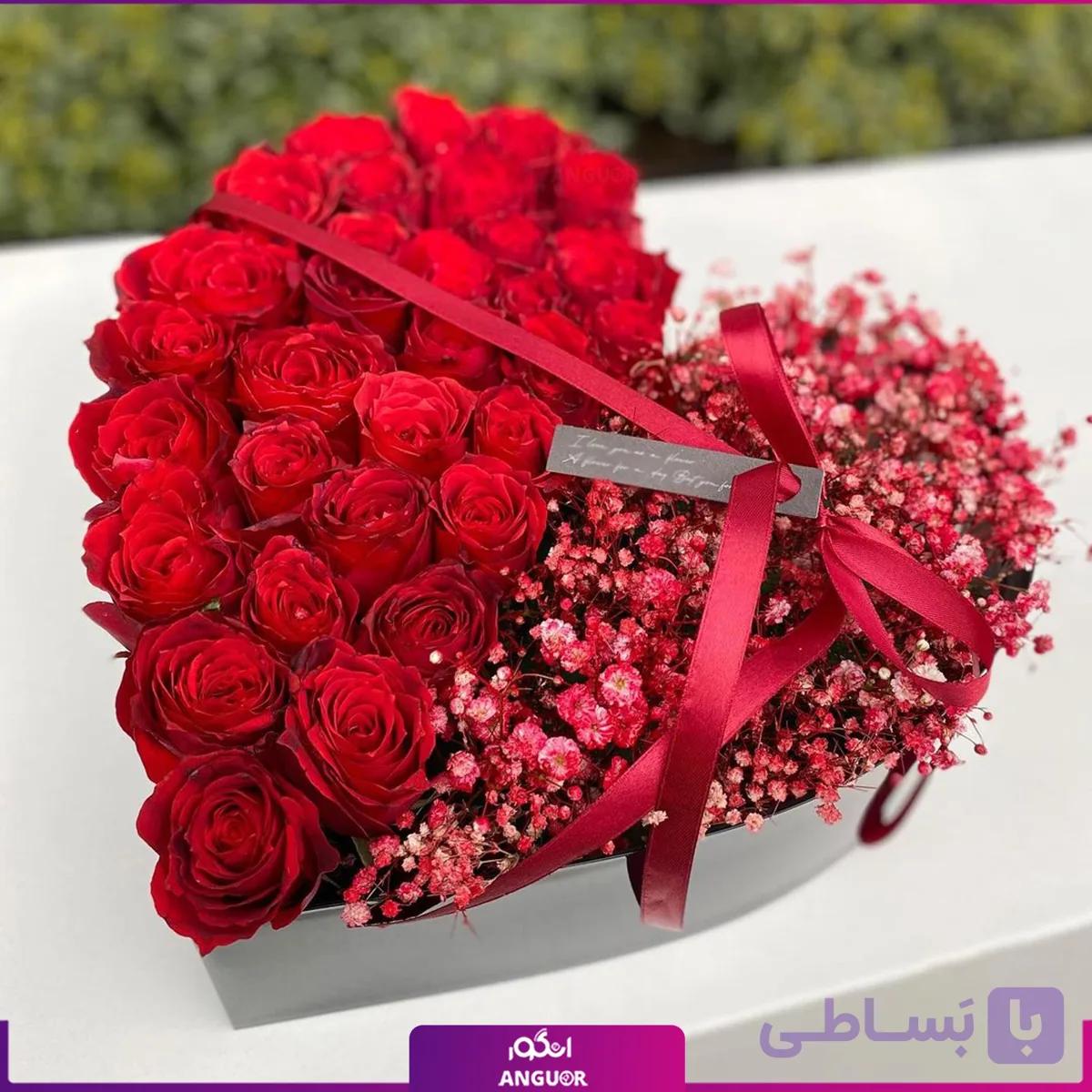 باکس گل قلبی عاشقانه آرمیتا💝 — تصویر 1