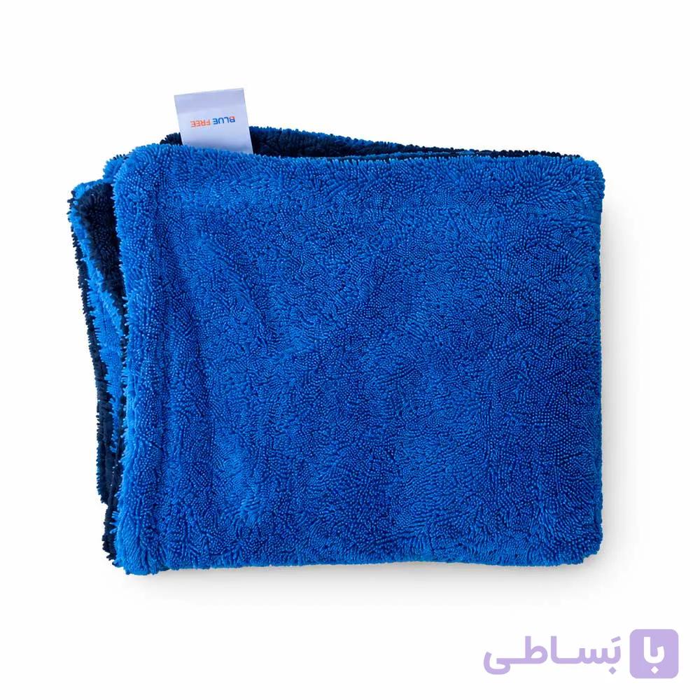حوله خشک‌کن میکروفایبر اصل بلو فایر مدل Blue Fire سایز ۶۰×۹۰ سانتی‌متر | آبی و سرمه‌ای — تصویر 1