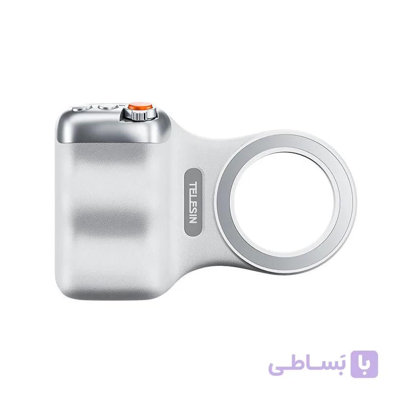 دسته عکاسی مگنتی شارژی موبایل تلسین مدل MagGrip با شاتر بلوتوث و رینگ‌لایت — تصویر 1