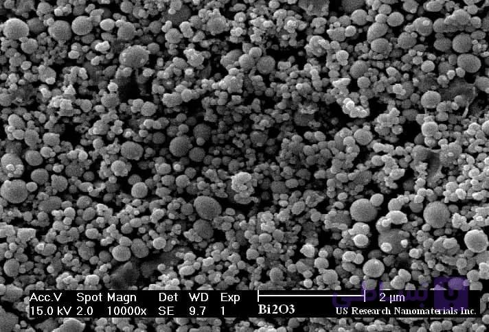 نانو پودر اکسید بیسموت NANO_Bi2O3 Bismuth Oxide Bi2O3 Nanopowder Nanoparticles (Bi2O3, 99.9%, 80nm)