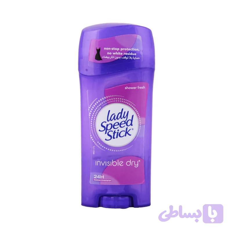 استیک ضد تعریق زنانه لیدی اسپید مدل lady speed Shower Fresh Invisible Dry وزن 65 گرم — تصویر 1