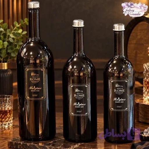 بطری شیشه ای کاج مدل رم دودی 2-3-4 لیتر — تصویر 1