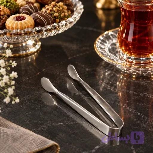 انبر-گیره شیرینی استیل hm — تصویر 1