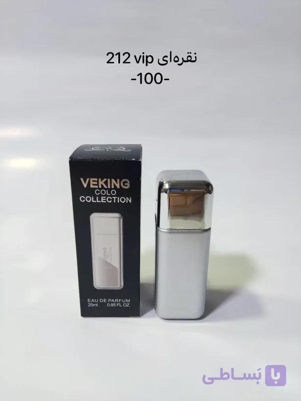 ادکلن 212 VIP نقره ای مردانه حجم 25 میل ویکینگ 100