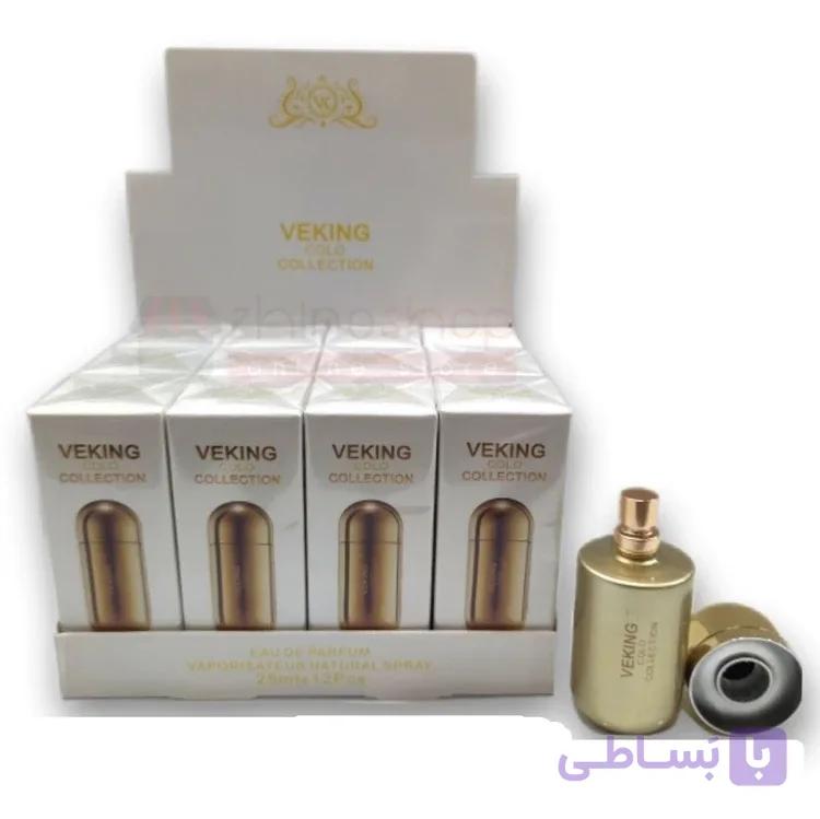 ادکلن مینیاتوری 212VIP طلایی زنانه 25ml ویکینگ