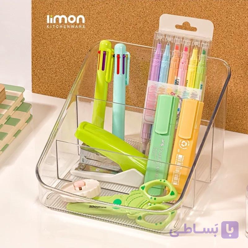 استند سه خانه اکرولیک لیمون