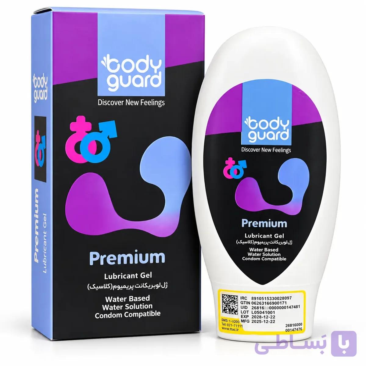ژل روان کننده پریمیوم بادیگارد Bodyguard Premium کلاسیک ۱۰۰ میل — تصویر 1