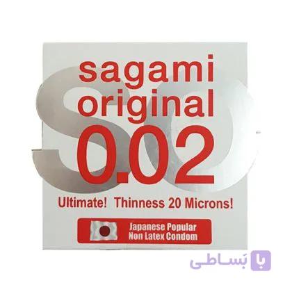 کاندوم پلی اورتان ساگامی سایز نرمال چهار عددی Sagami Original 0.02