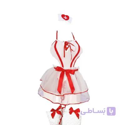 کاستوم لباس خواب زنانه پرستاری 3 تکه کد 1908M