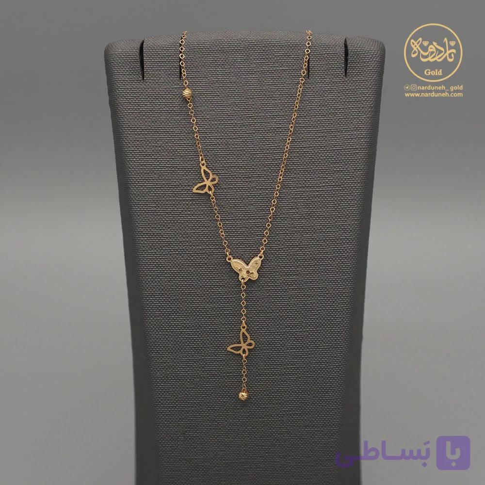 گردنبند پروانه آویز — تصویر 1