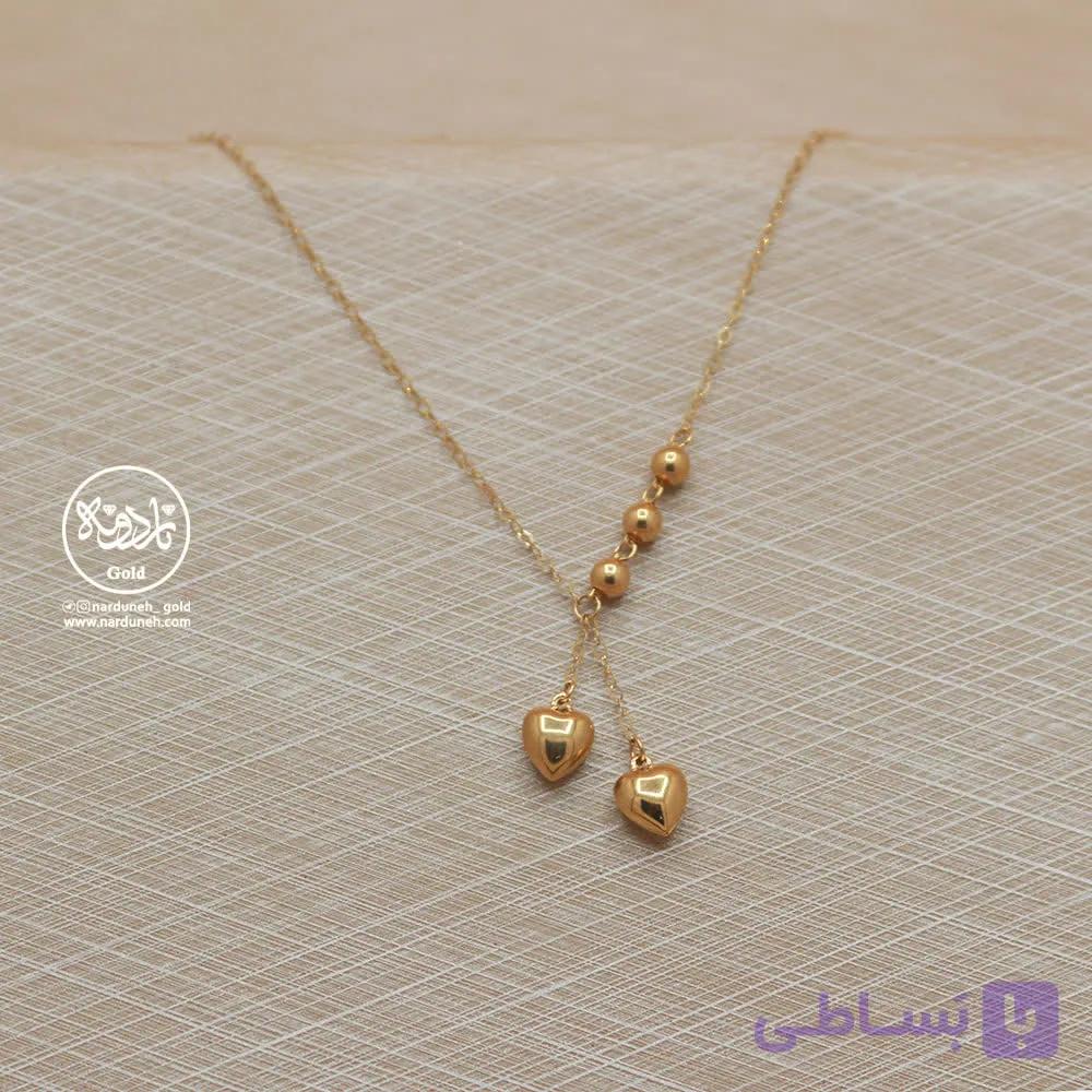 دستبند دو آویز قلب