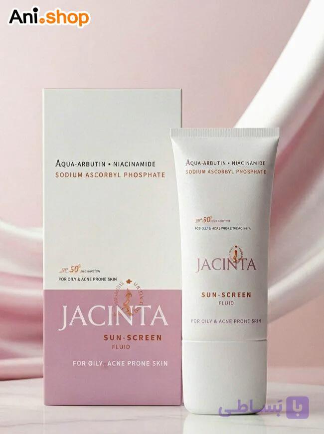 فلوئید ضد آفتاب ضد لک SPF50 پوست چرب ژاکینتا — تصویر 1