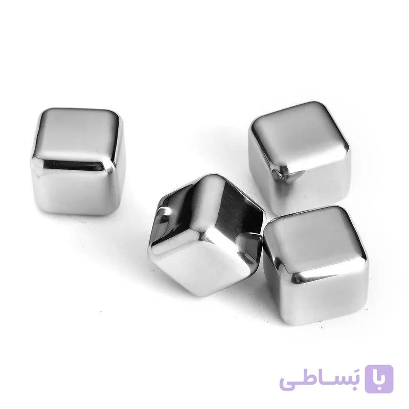 یخ استیل مکعبی ۴ عددی
