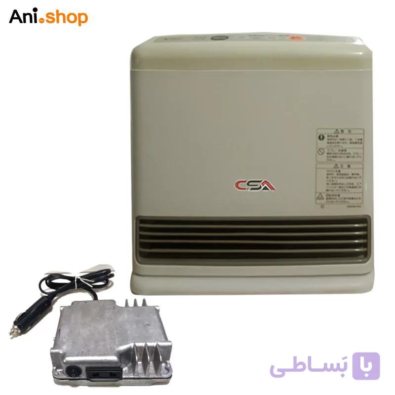 بخاری گازی خودرو و کمپر 1500 وات به همراه ترانس 12 ولت مخصوص