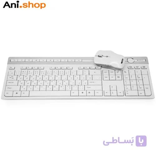 کیبورد و ماوس تسکو مدل TKM 7106W-سفید کد12