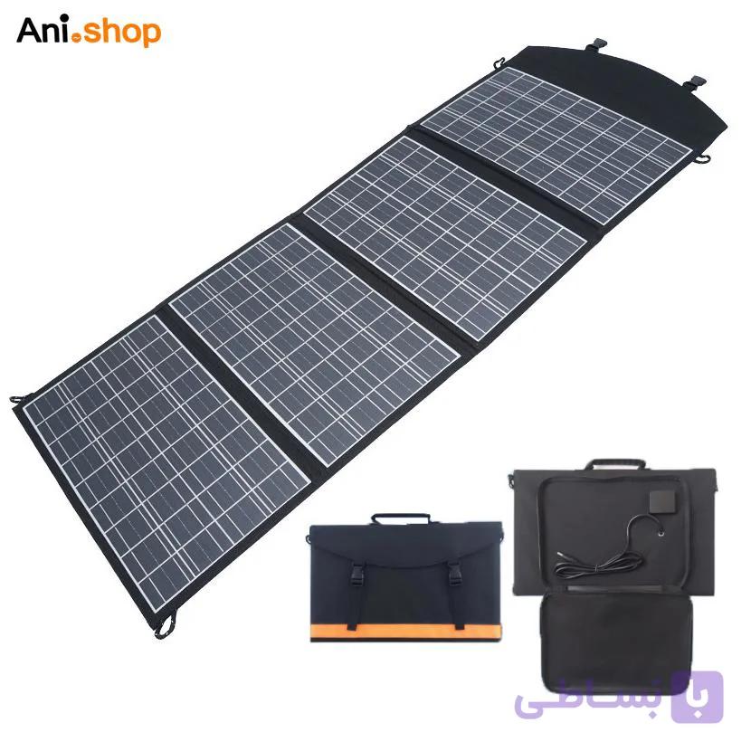 شارژر پنل خورشیدی تا شو مونو کریستال 60W وات ضد آب اورجینال Modules High Efficiency Mono Portable 12V+USB — تصویر 1