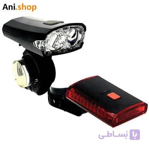 چراغ جلو و عقب شارژی مدل XC-122142 کد 1