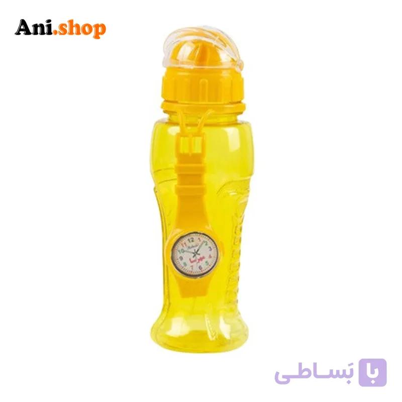 قمقمه مدرسه مهرسا مدل ساعت قرمز — تصویر 1