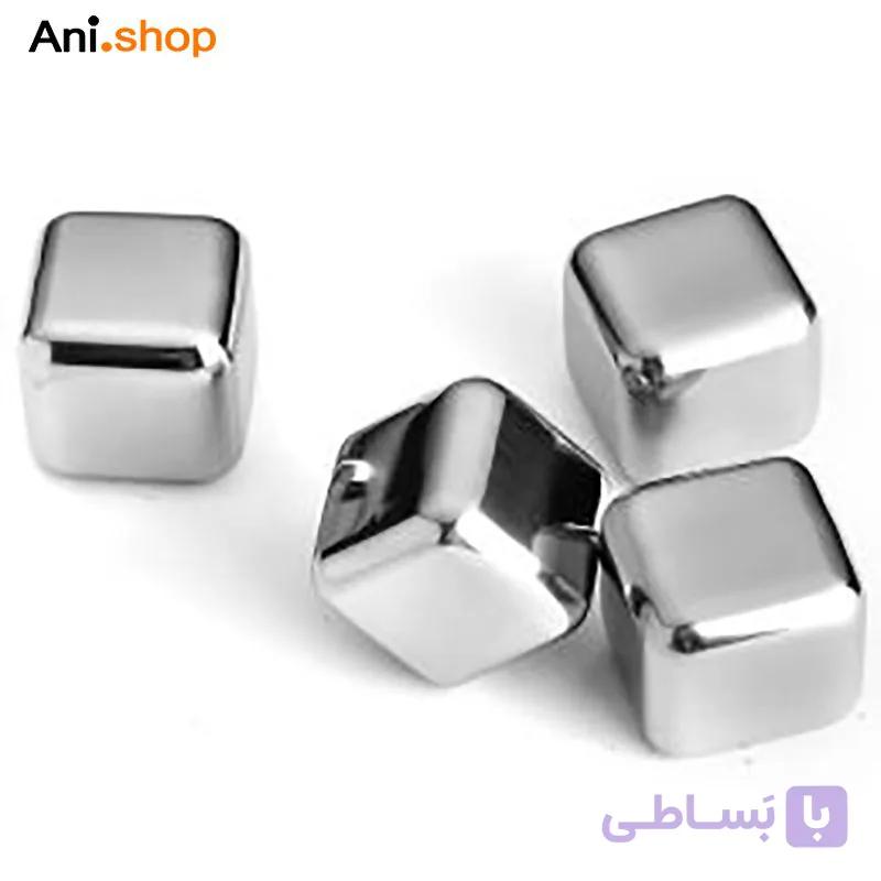 یخ استیل مکعبی ۴ عددی