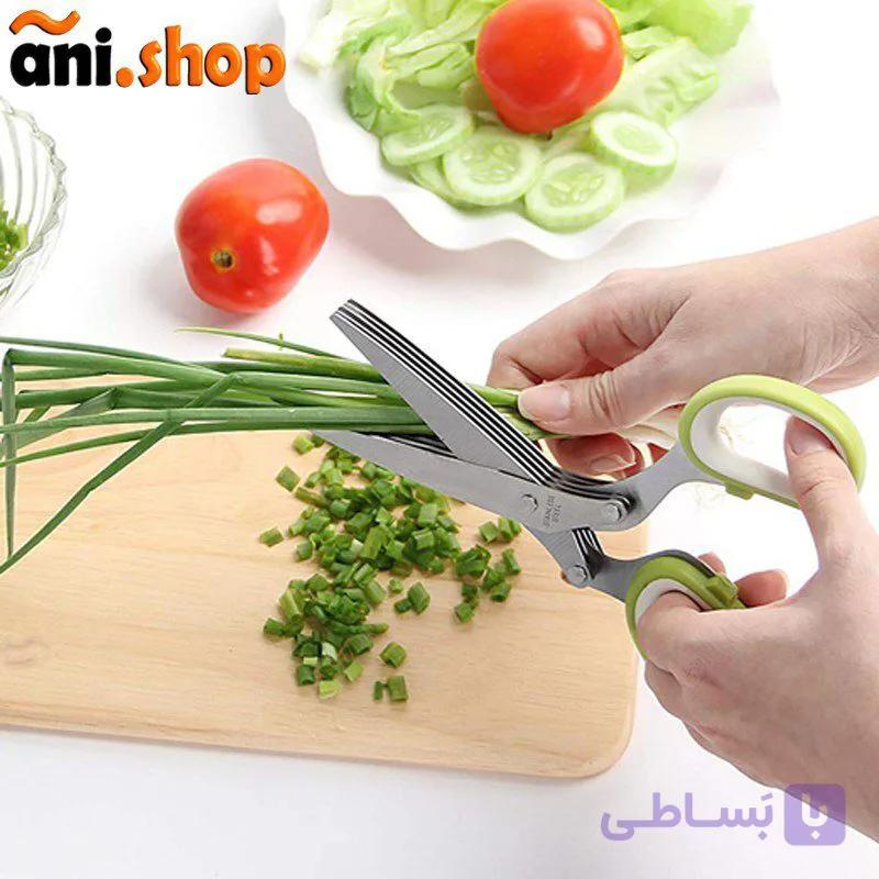 قیچی سبزی خرد کن 5تیغ