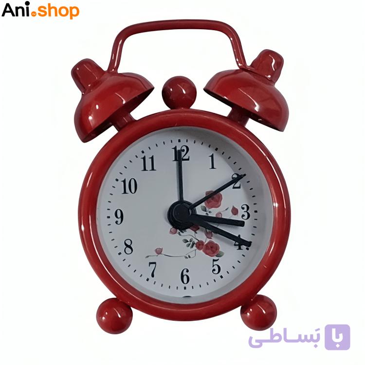 ساعت زنگی رومیزی فلزی