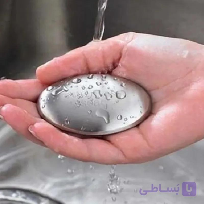 صابون بوبر دائمی استیل از بین برنده بوی ماهی،سیر، پیاز و … یک عددی — تصویر 1