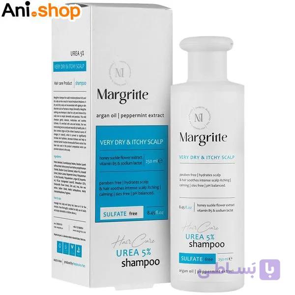 شامپو اوره 5% (پوست و موی سر بسیار خشک و دارای خارش ) مارگریت حجم 250 ml