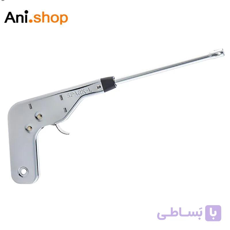 فندک اتمی آشپزخانه مدل تفنگی استیل مقاوم ضدزنگ بدون باتری و بدون نیاز به شارژ مجدد گاز فندک تفنگی