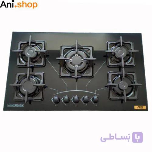 اجاق گاز تو کار شیشه مربع کد 108