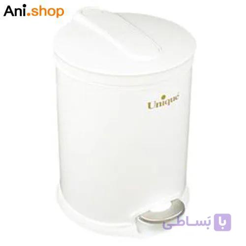 سطل زباله 16 لیتر سفید مدل UN-4130 کد 208