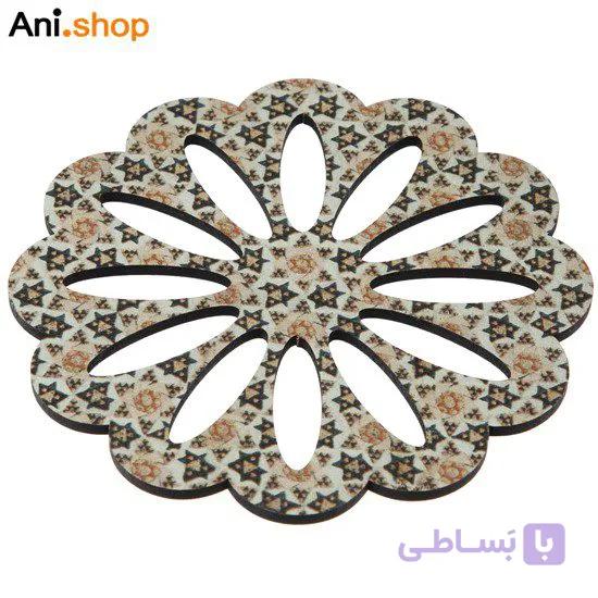 زیر لیوان طرح گل