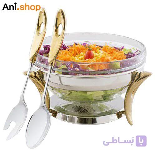 سالاد خوری قایقی طلایی مدل UN-3867 کد 193