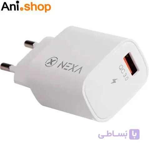 شارژر 18 وات نکسا مدل C118C به همراه کابل تایپ سی — تصویر 1