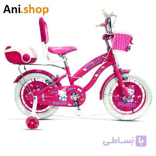 دوچرخه دخترانه طرح کیتی برند PRADO سایز 12 کد 58 — تصویر 1