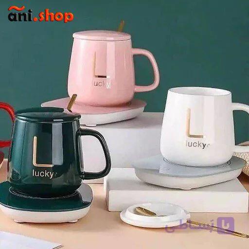 ماگ هیتردار برقی لاکی( فروش ویژه فصل ) سفید — تصویر 1