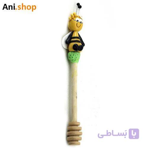 قاشق عسل چوبی فانتزی کد 37