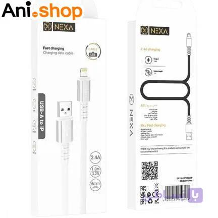 کابل دیتا USB به Lightning نکسا مدل L51 طول 1 متر — تصویر 1
