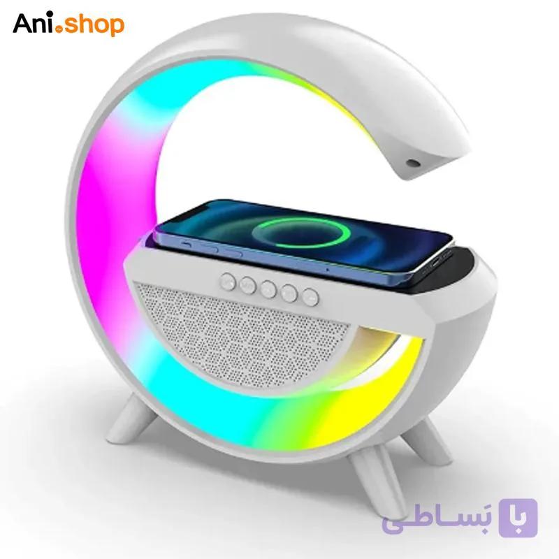 اسپیکر بلوتوثی Sing-e با شارژر وایرلس، ساعت و چراغ خواب مدل ZQS1220