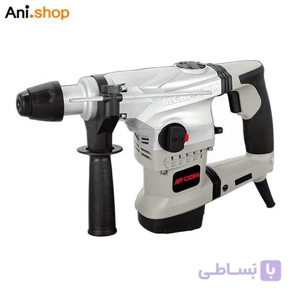 دریل بتن کن کرون دو حالته 32 میلی متر 1500 وات 4 شیار با قلم و مته کد CT18102